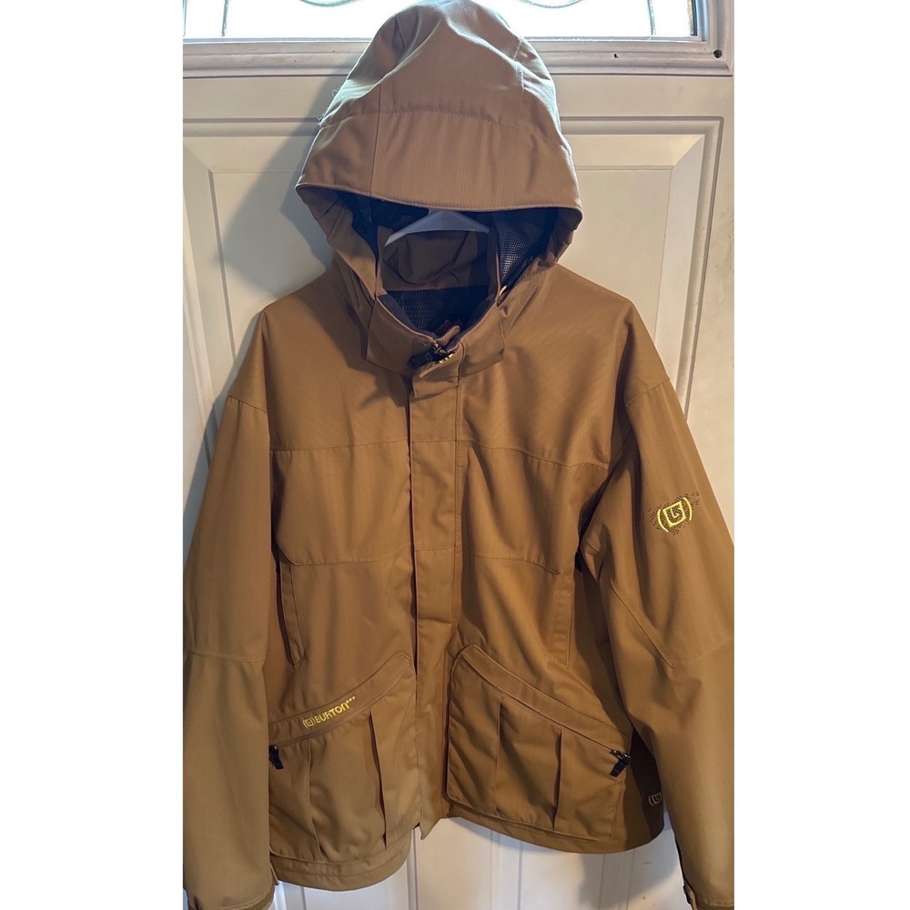 Burton Outlast Dryride B11A Tech Utility Khaki Y2K Snowboard Coat Men's XL